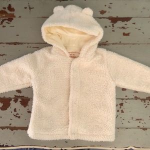 Magnificent Baby Nb-6 Mo Cream Hooded Jacket